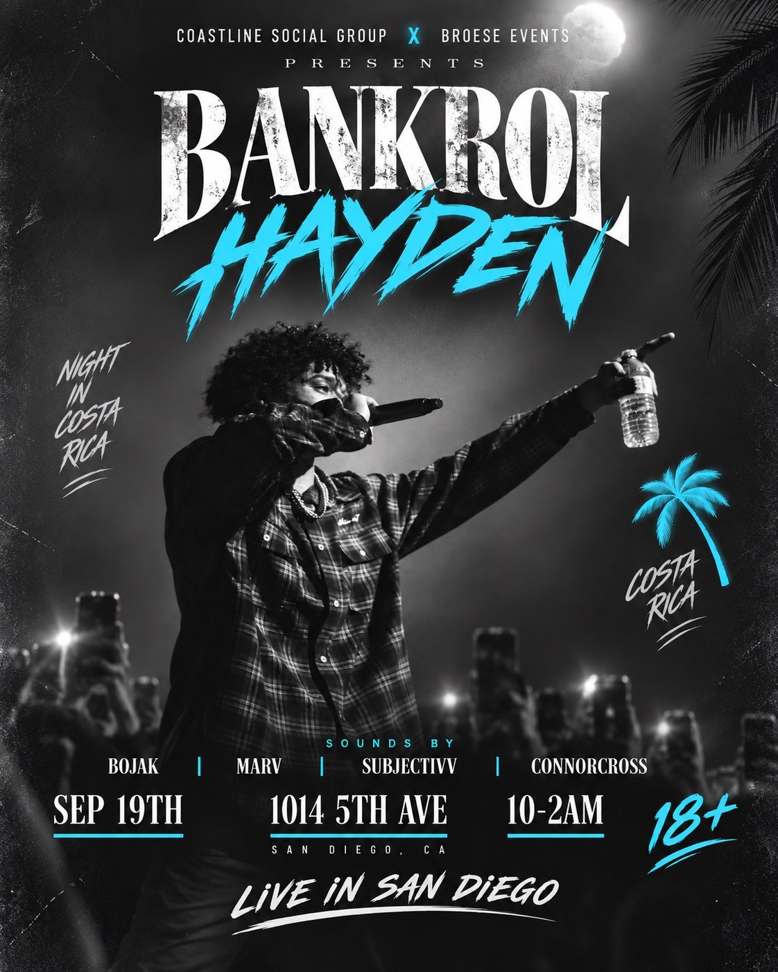 Bankrol Hayden - Night in Costa Rica 18+ flyer